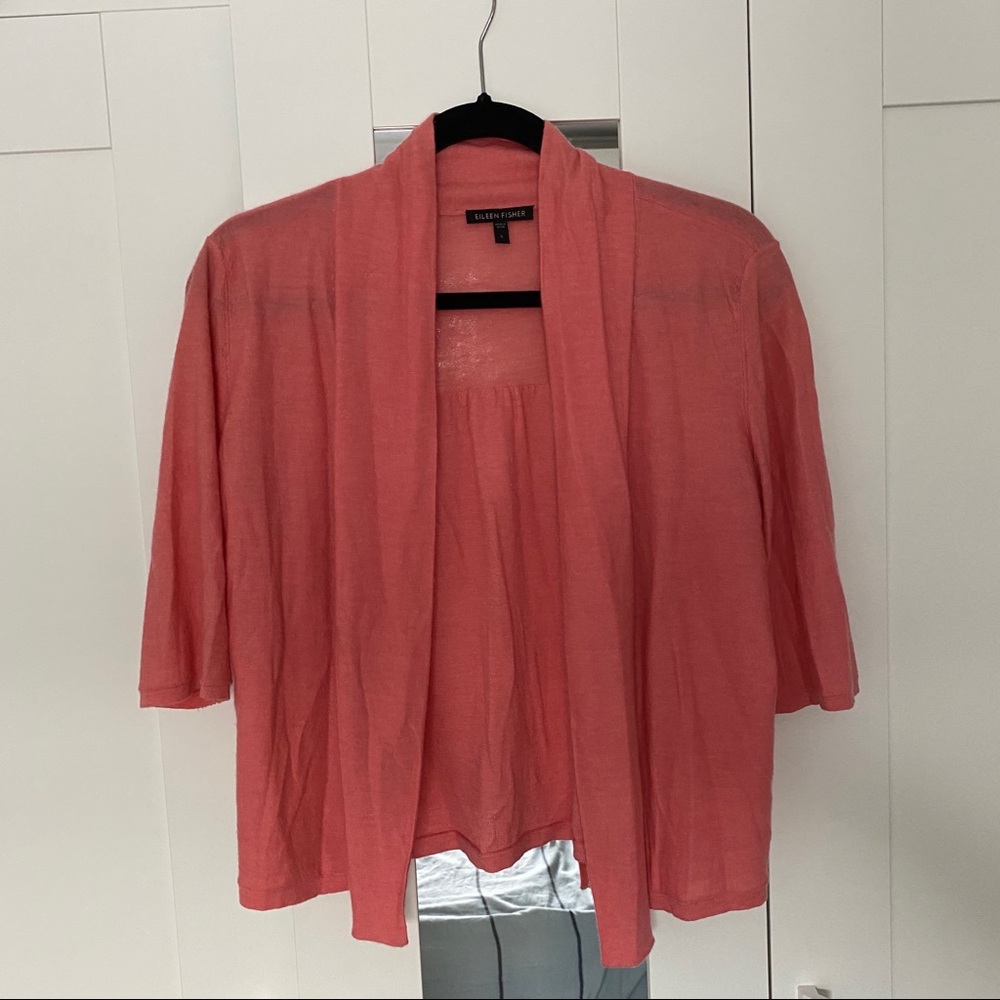 100% Cashmere Eileen Fisher Open Cardigan